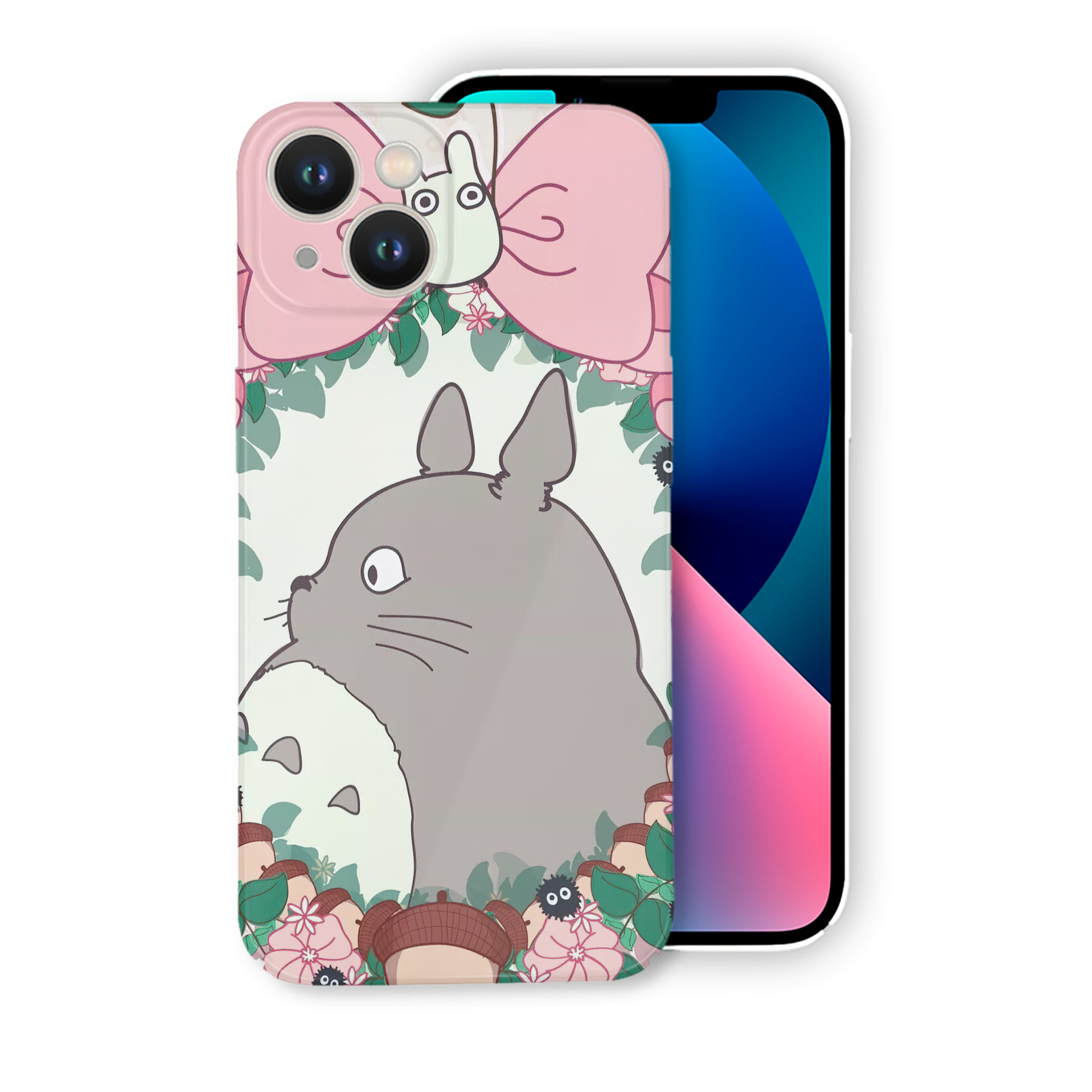 （画像用） となりのトトロ 草壁メイ 草壁サツキ My Neighbor Totoro Satsuki Kusakabe Mei Kusakabe 【iPhone 14シリーズ対応】ハードケース